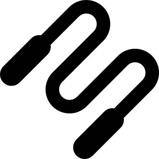 Skipping sports jumping rope icon