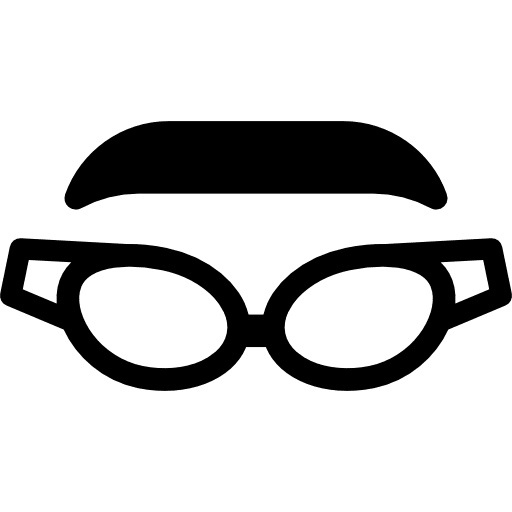 Diving glasses water glasses eye glasses dive icon