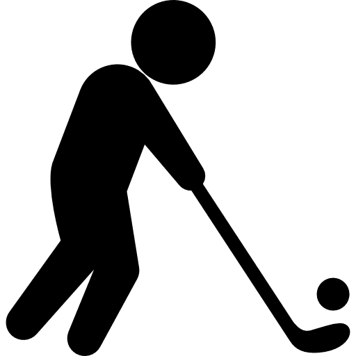 Golf player shot sports silhouette icon