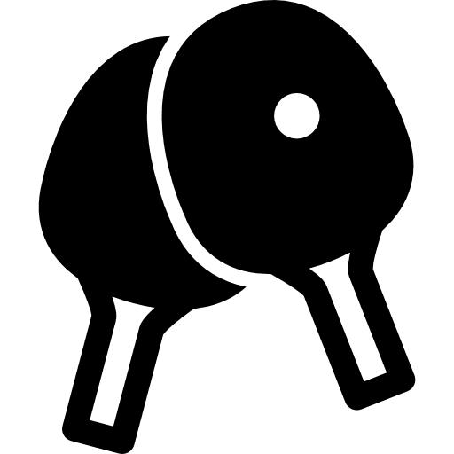 Table tennis rackets ball ping pong competition icon