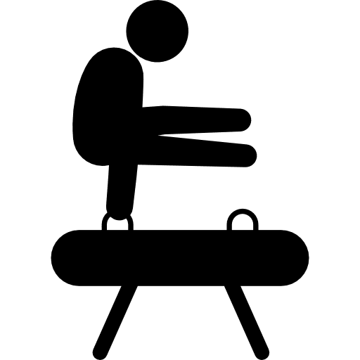 Pommel horse olympic games gymnast gymnastic icon