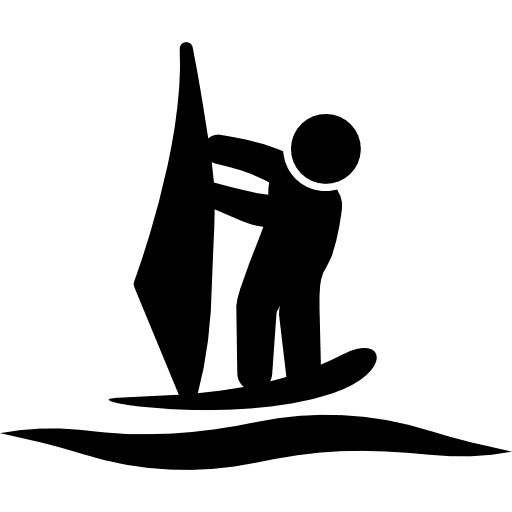Windsurf summertime surfer sports icon