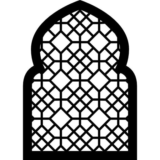 Window arabic mosque buildings icon
