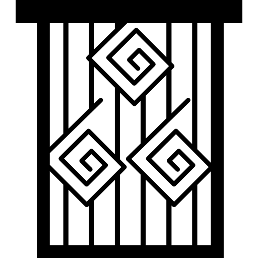 Window buildings ornament decorative icon