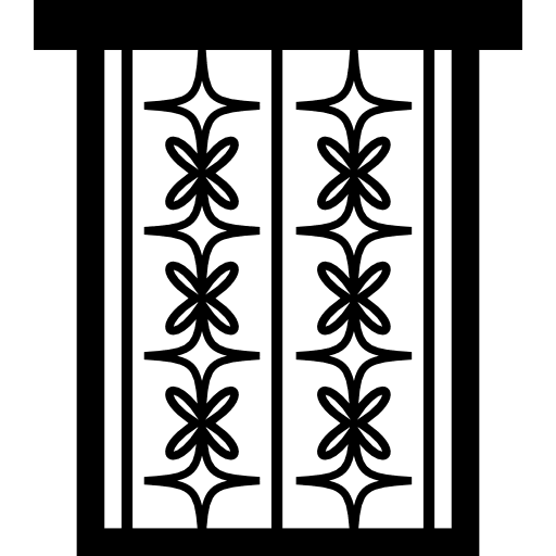 Window decorative bars frame icon