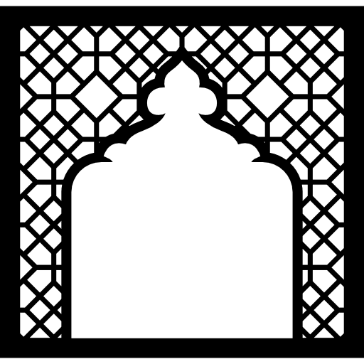 Window frame arabic arabesque icon