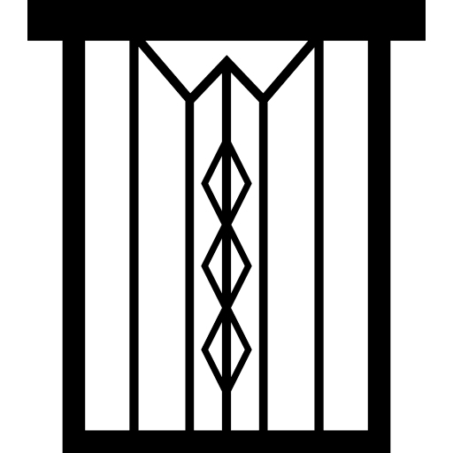 Window home bars decorative icon