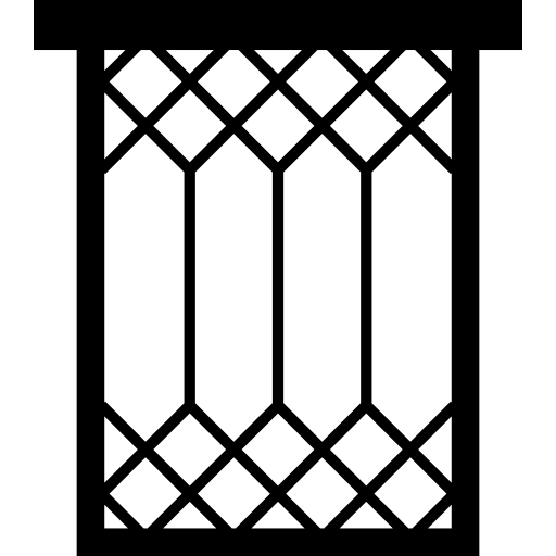 Window bars frame home icon