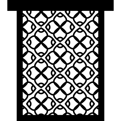 Window bars ornament buildings icon