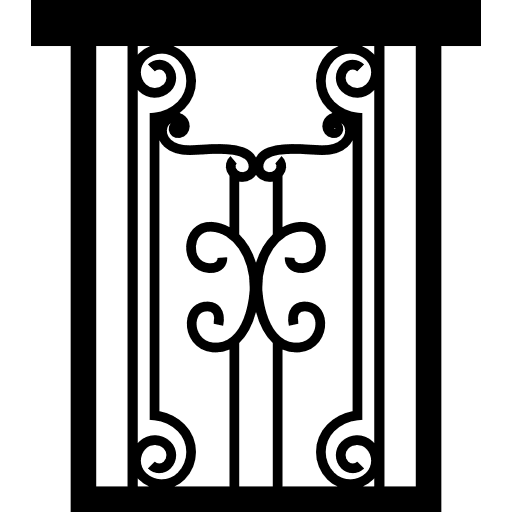 Window buildings bars home icon