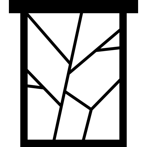 Window buildings decorative frame icon