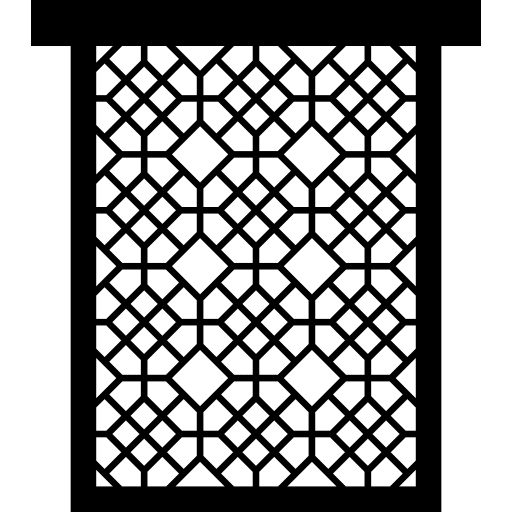 Window decorative bars frame icon