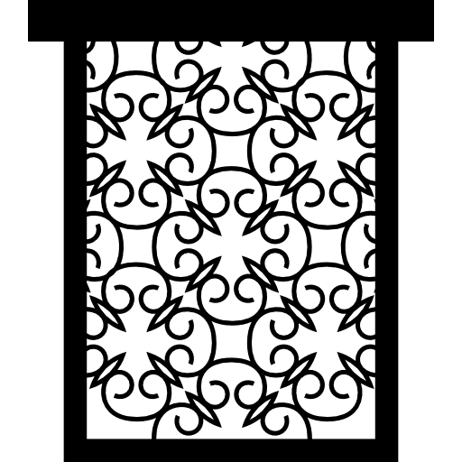 Window decorative buildings ornament icon