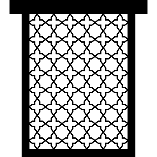 Window ornament decorative arabic icon