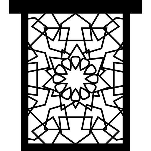 Window ornament frame home icon