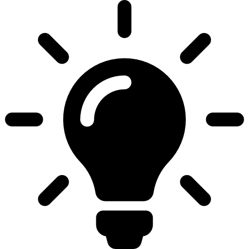 Light bulb idea electricity light bulb icon