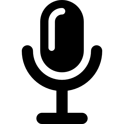 Microphone radio voice recording sound icon