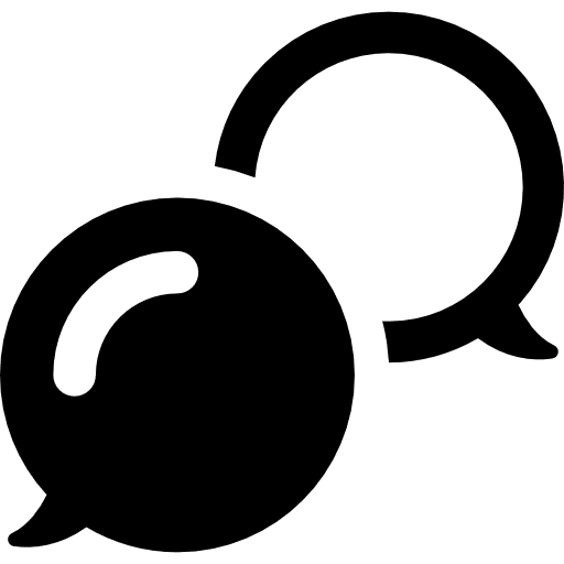 Speech bubbles chatting speech bubble conversation icon