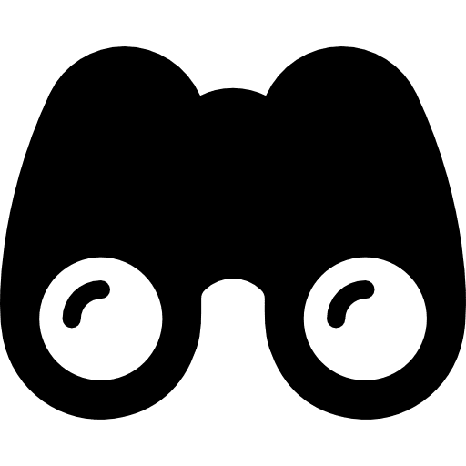 Binoculars spy sight tools and utensils icon