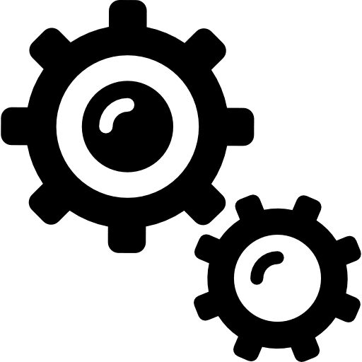 Settings settings gear tools and utensils icon