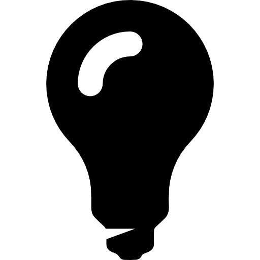 Light bulb light bulb idea technology icon