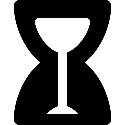 Hourglass tools and utensils time clock icon