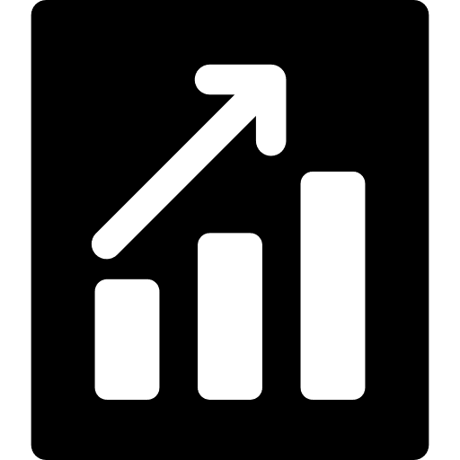 Statistics business performance growth icon