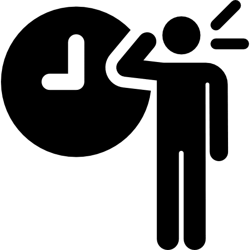 Time passing manager time passing people icon