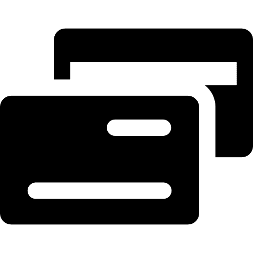 Business card commerce identification id card icon