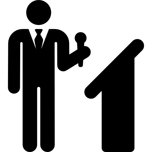 Conference humanpictos businessman presentation icon