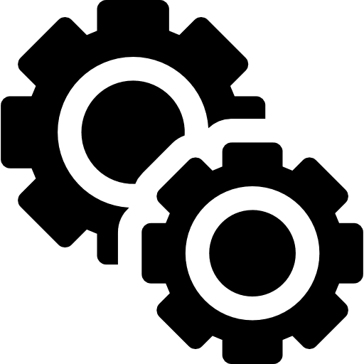 Settings gear configuration cogwheel icon