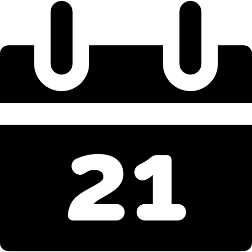 Calendar date administration time icon