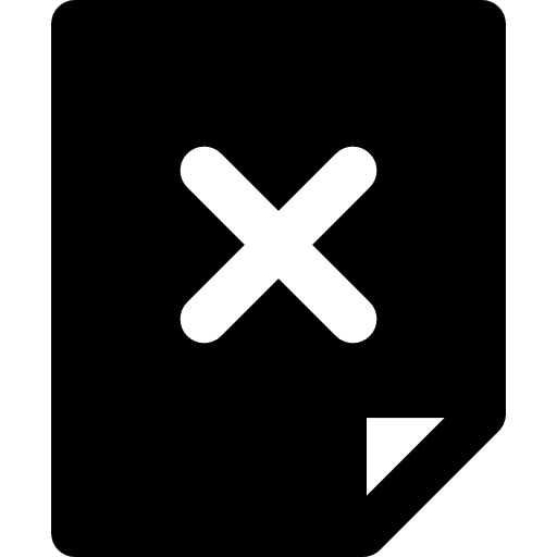 File business delete file icon