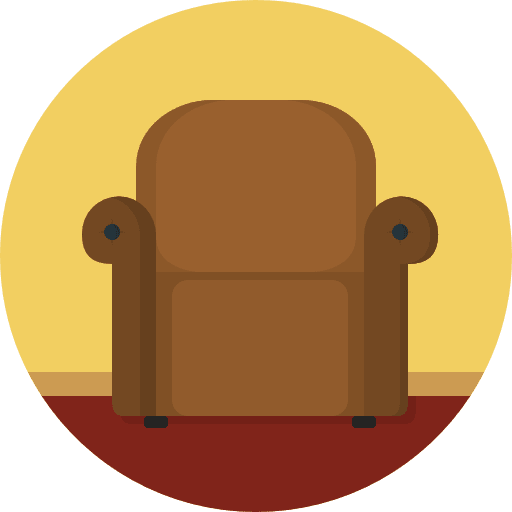Armchair armchair furniture and household comfortable icon