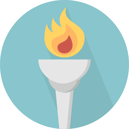 Torch sports torch games icon