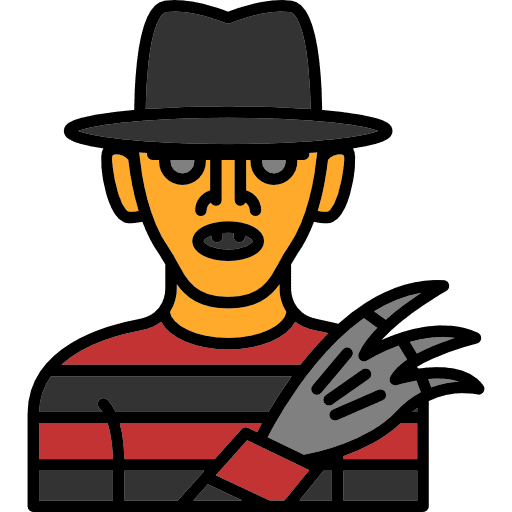 Murderer scary halloween spooky icon