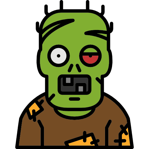 Zombie zombie scary horror icon