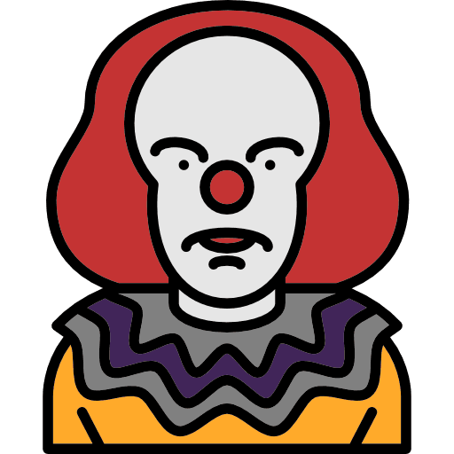 Clown scary clown spooky icon