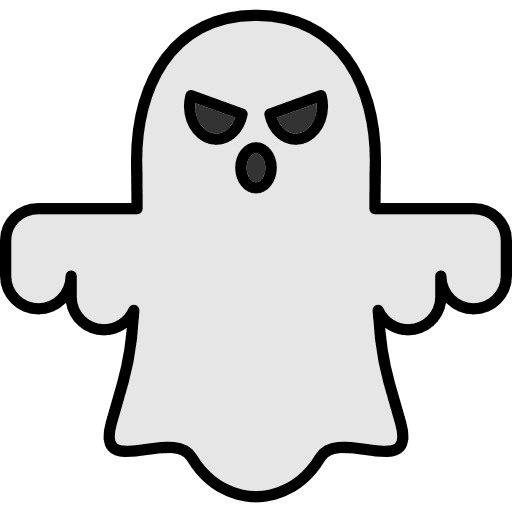 Ghost scary horror terror icon