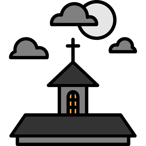 Haunted house horror haunted house terror icon