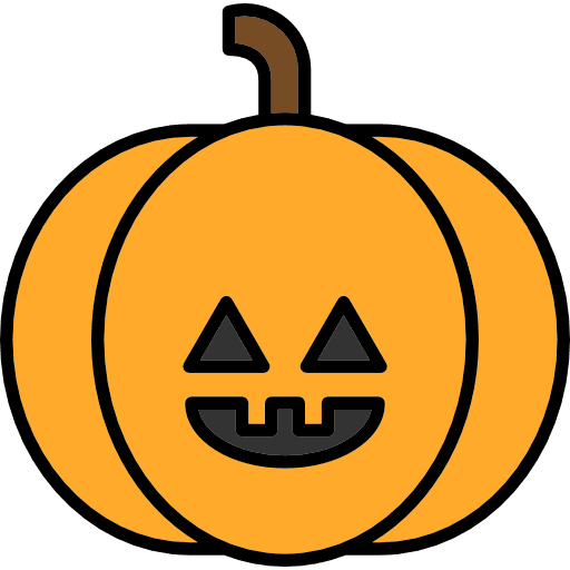 Pumpkin fear horror terror icon