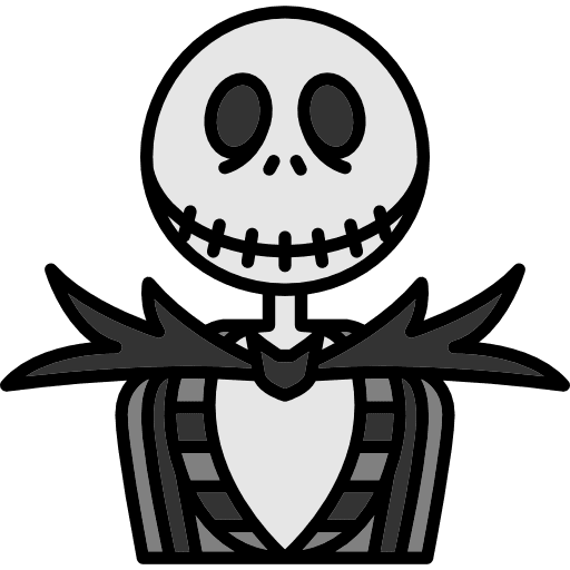 Skeleton avatar horror spooky icon