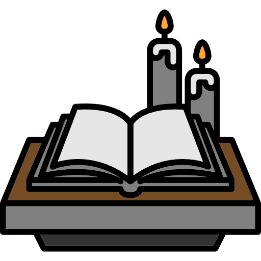 Spellbook book fairy tale halloween icon