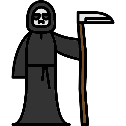 Death scary spooky death icon