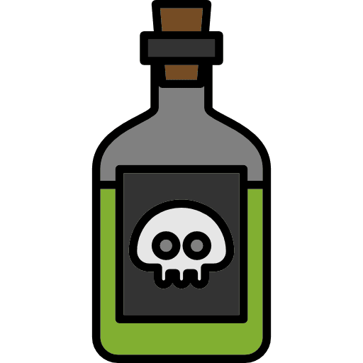 Poison horror scary halloween icon