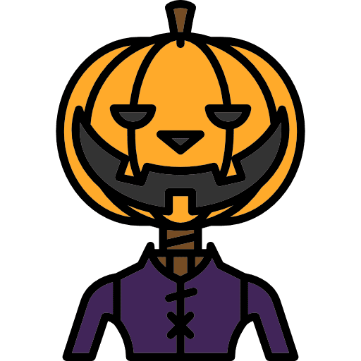 Pumpkin horror fear scary icon