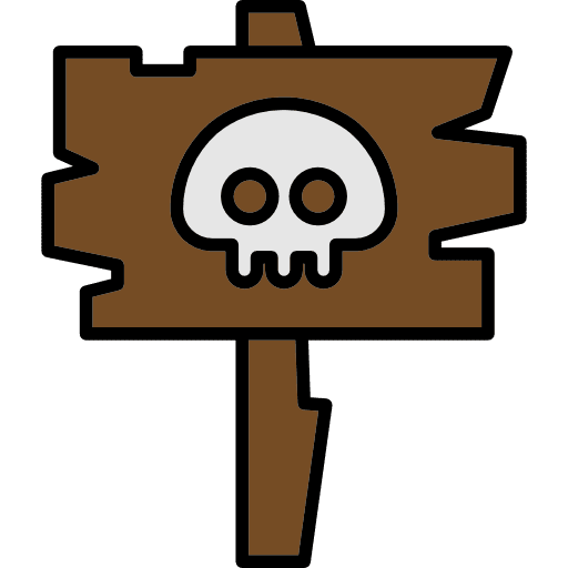 Sign fear scary sign icon