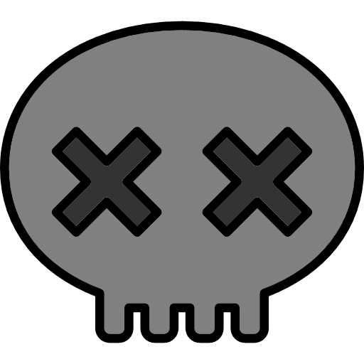 Skull fear spooky scary icon