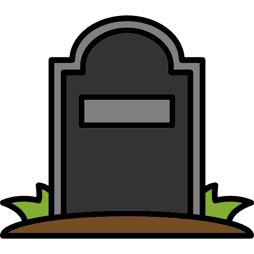 Tombstone spooky tombstone cemetery icon