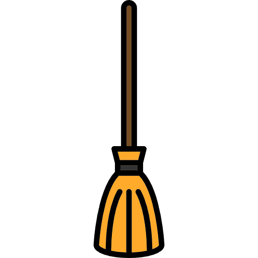 Broom halloween scary broom icon
